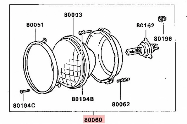 FARO DELANTERO REDONDE R/H O L/H