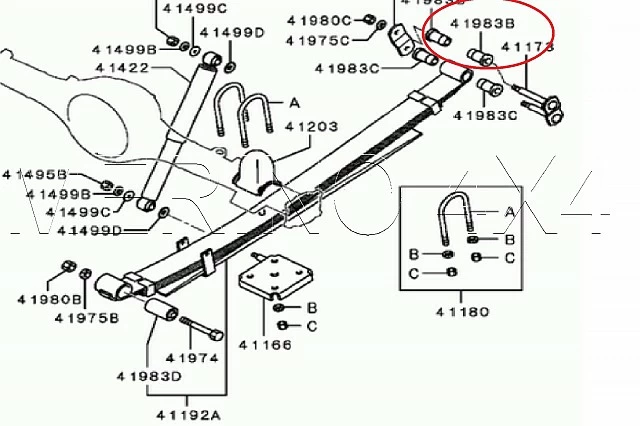 SILENTBLOCK BALLESTA PARTE TRASERA ARRIBA 27mm